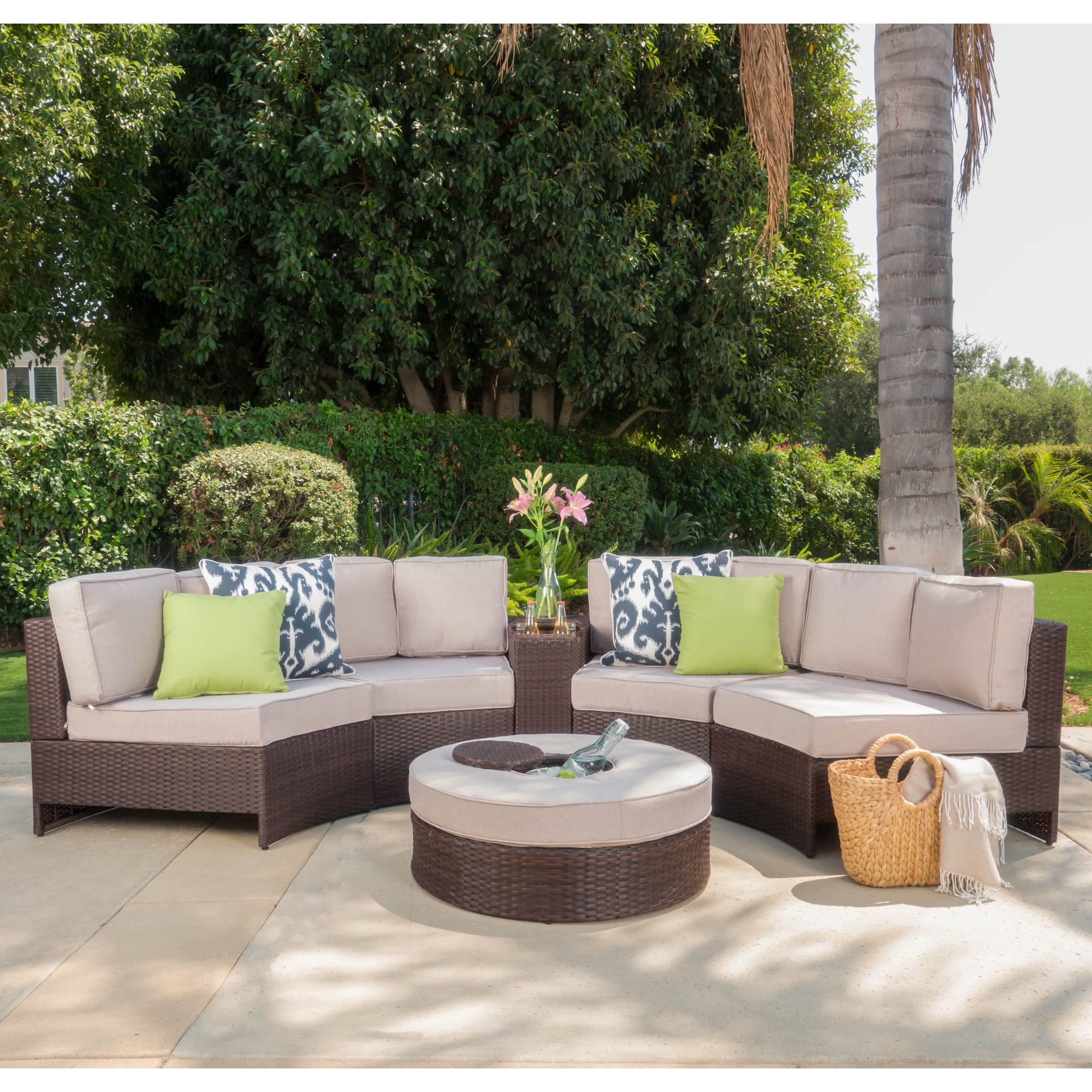 salon, de, jardin, en, resine